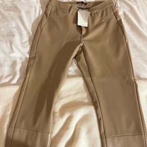 NWT - 7 For All Mankind Nude Faux Leather Pants